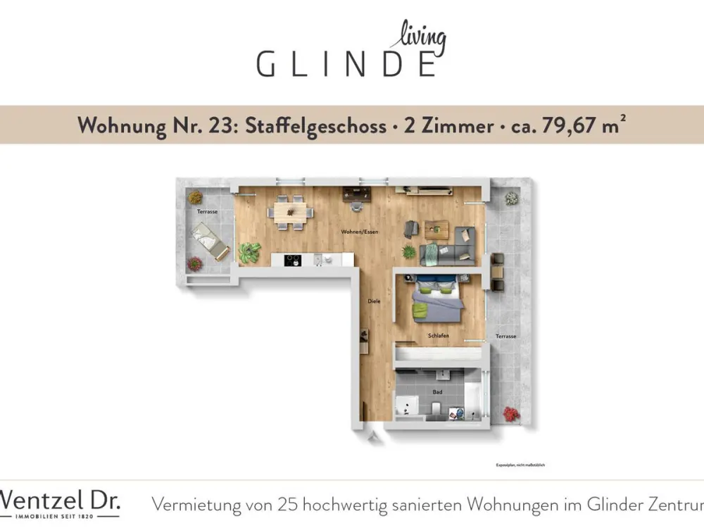Ideal für Singles und Paare, attraktive 2-Zimmer-Wohnungen in Glinde-Wentzel Dr.