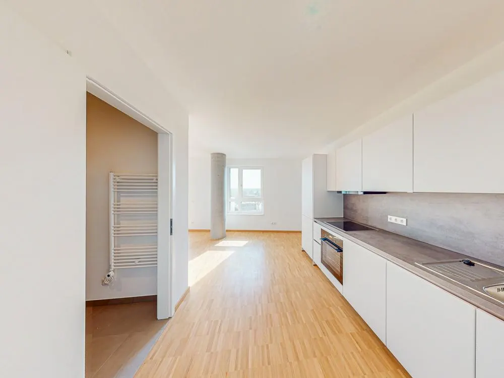Offene Wohnküche & Balkon: 2-Zimmer-Apartment zum Wohlfühlen