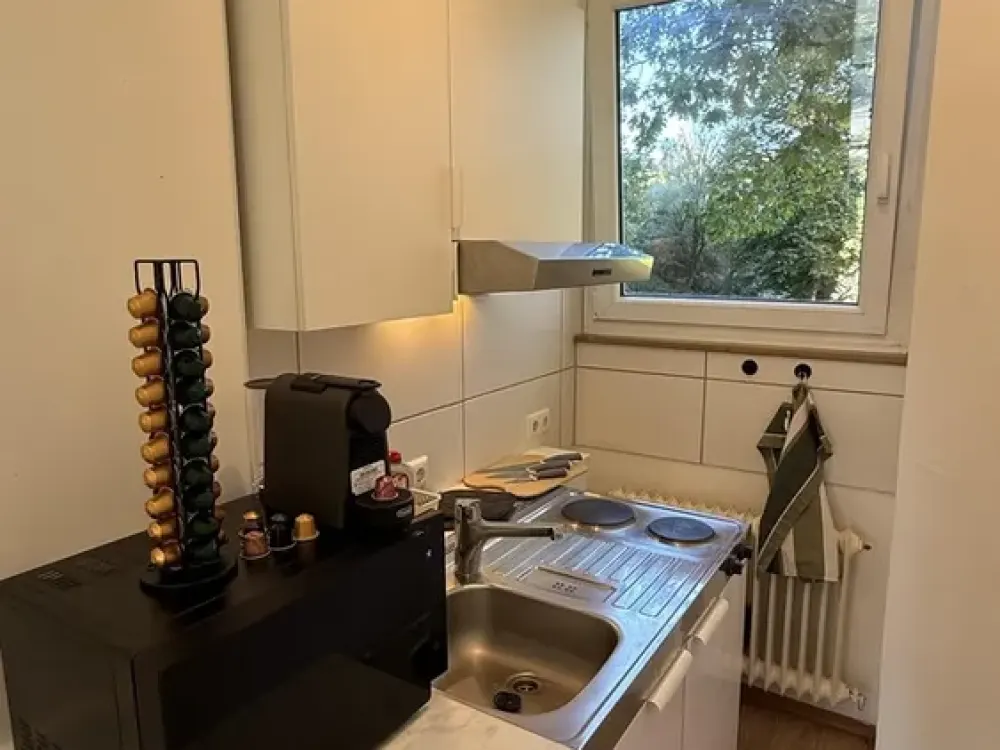 Möbliertes 1-Zi.-Apartment mit Morgensonnen-Balkon, alles inklusive - Erlangen