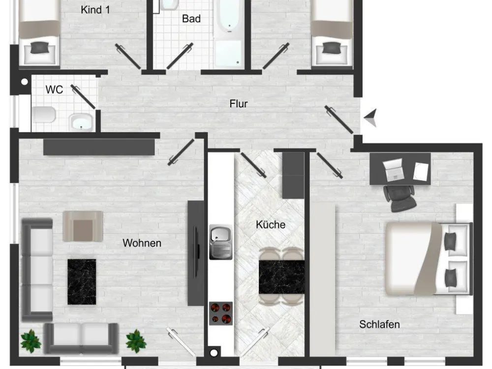 ERSTBEZUG - Moderner und hochwertiger Neubau (KfW 55) zum Wohlfühlen
