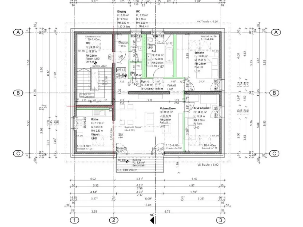Naturnah & hochwertig: Großzügige Galerie DG-Wohnung mit Südbalkon gegenüber der Dresdner Heide