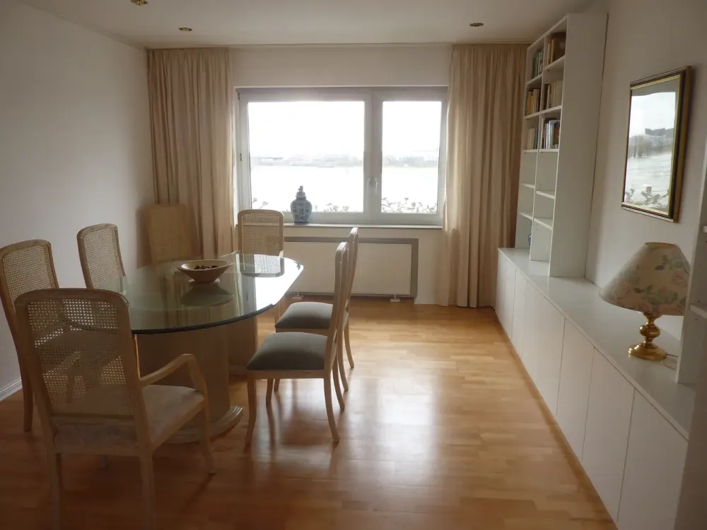 Expats ! - Oberkassel, great Rhine view, furnished 2-3 room apartment with large balcony