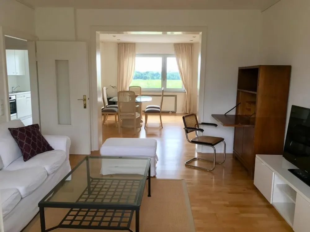 Expats ! - Oberkassel, great Rhine view, furnished 2-3 room apartment with large balcony