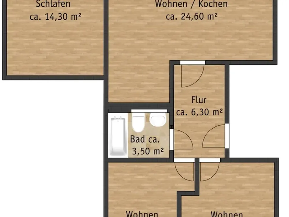 First occupancy after complete renovation! Modern 4-room apartment - WBS certificate required