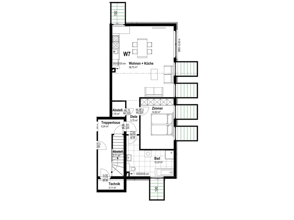 Bezugsfreie, helle Souterrainwohnung in ruhiger und gehobener Lage von Berlin-Wilhelmstadt
