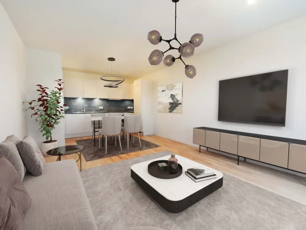 KfW 40 New-Build Apartment with Fitted Kitchen, South Balcony, Real Wood Parquet, Elevator, Underground Parking