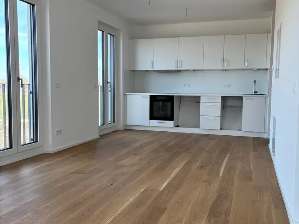 Neubau, sonnige 1,5-Zimmer-Wohnung mit gehobener Innenausstattung mit EBK in München Langwied