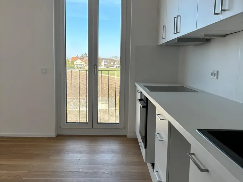 Neubau, sonnige 1,5-Zimmer-Wohnung mit gehobener Innenausstattung mit EBK in München Langwied
