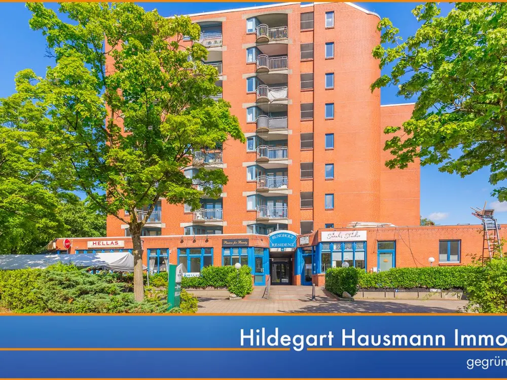 Großzügige 2-Zimmer-Wohnung mit Südloggia und Parkblick in zentraler Lage von Garstedt