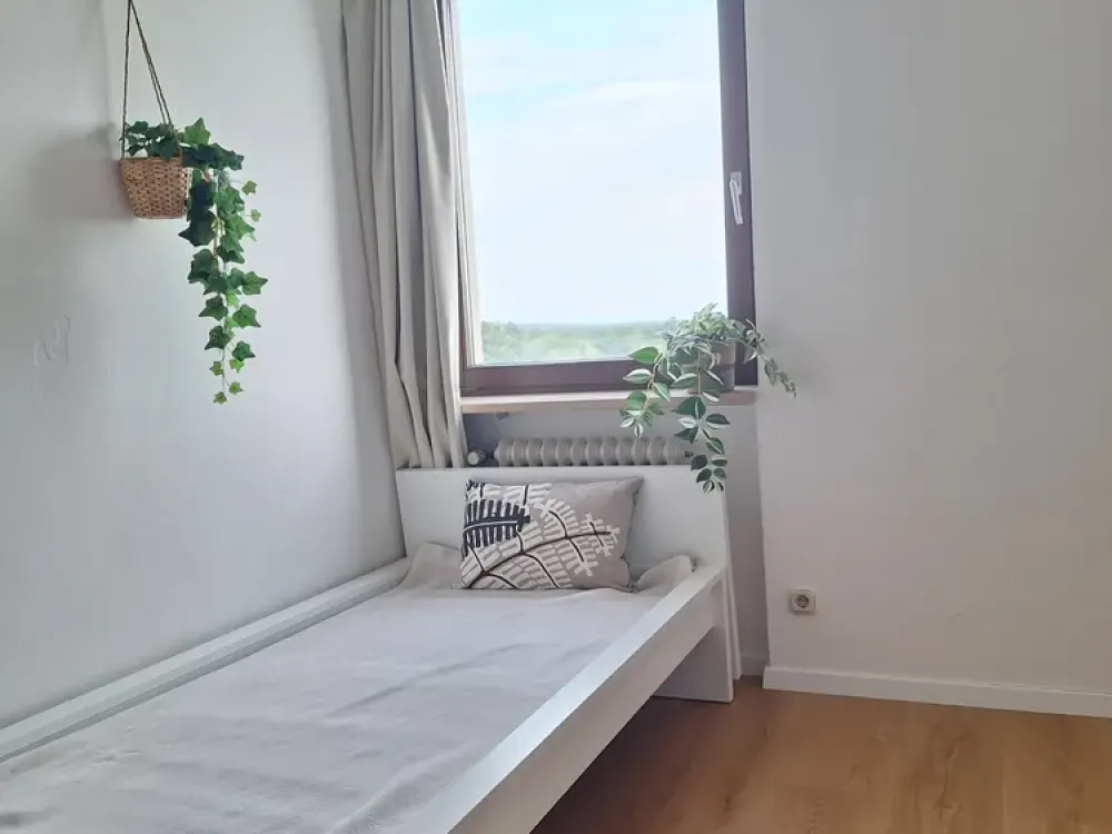 Bright, renovated, newly furnished 1-room apartment, compact, car parking space optional