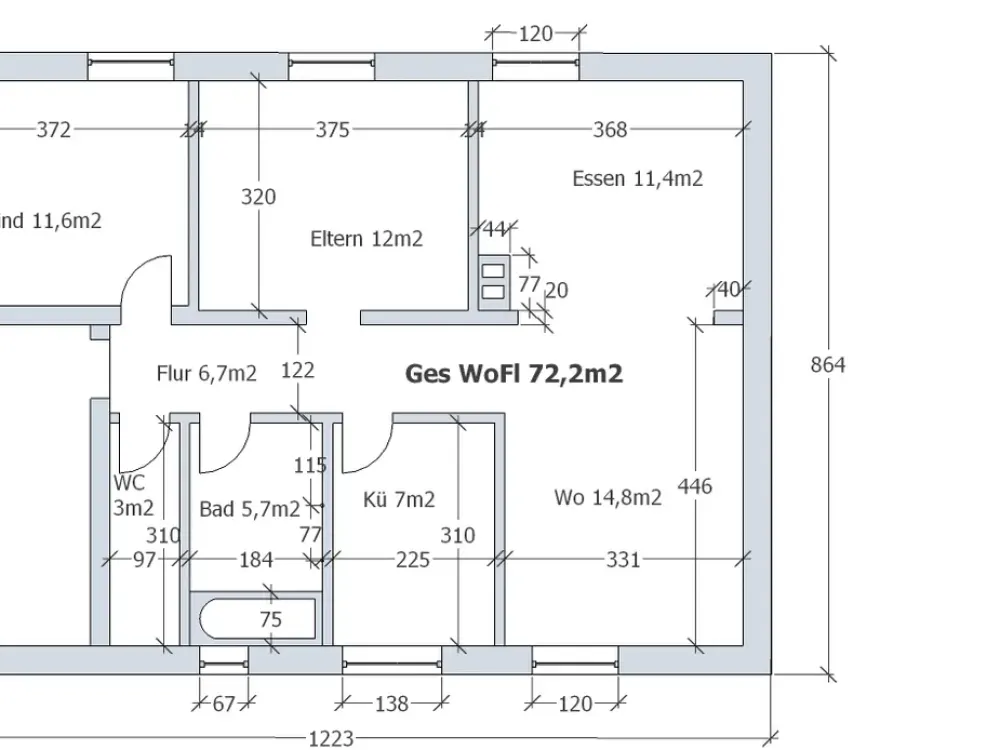 3-Zimmer-Wohnung in Stuttgart Bad Cannstatt