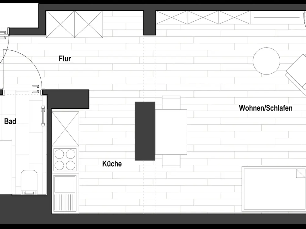 Sanierte 1-Zimmer Wohnung in Flingerns Herzstück (WE 1.05) | mit EBK!