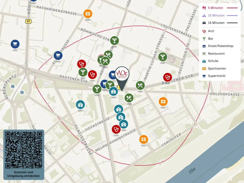 Gemütliche 1-Zimmer-Wohnung in Dresden-Neustadt | Wentzel Dr.