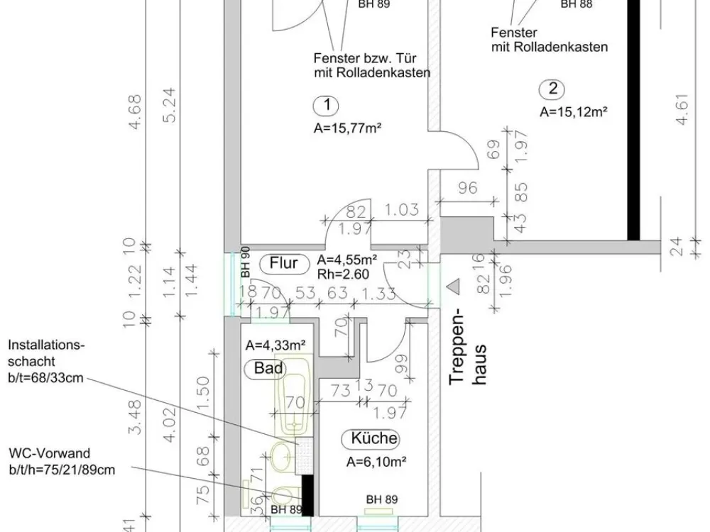 Schöne 2-Raum-Wohnung mit Balkon