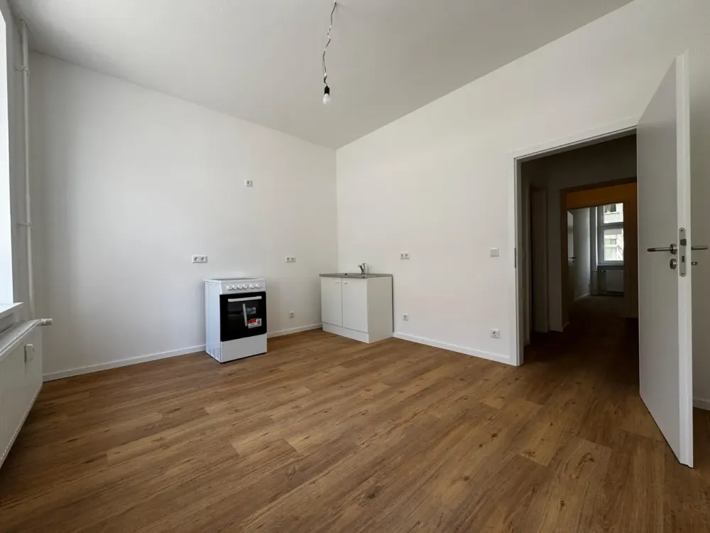 Effiziente Wohnung mit Wohnküche und zwei Schlafzimmer