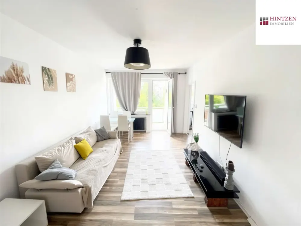 Möbelierte 2 Zimmer Wohnung in zentraler Lage von Düsseldorf nahe des Medienhafens