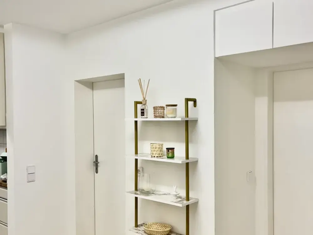 Furnished Central Apartment with Courtyard Balcony