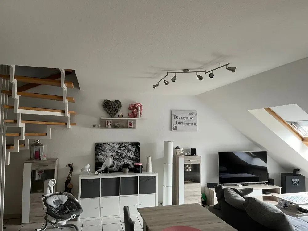 Exclusive Maisonette Apartment with Balcony, Built-in Kitchen and 2 Underground Parking Spaces in Linkenheim