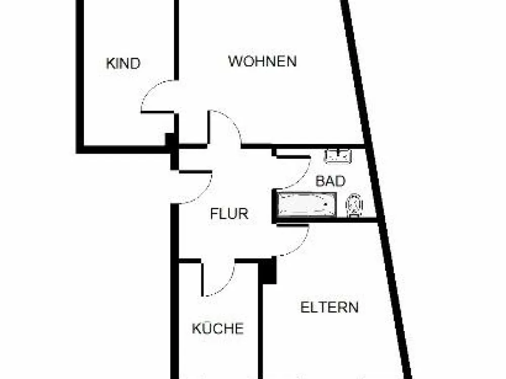 3-Zimmer-Wohnung in zentraler Lage