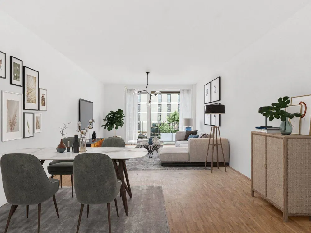 Helle 4-Zimmerwohnung in modernem Wohngebäude mit Balkon in Karlsruhe