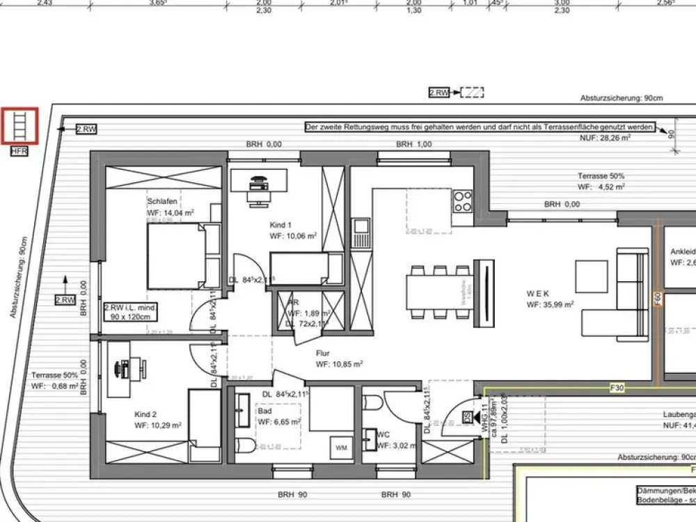 Exklusives Penthouse mit umlaufender Dachterasse - Erstbezug ab 01.10.2026