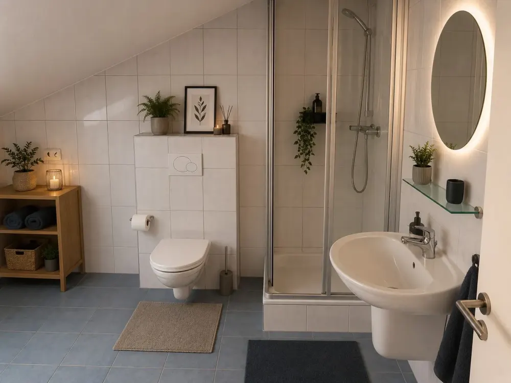 Bright Attic Apartment with Spacious Loggia and Open Living Area