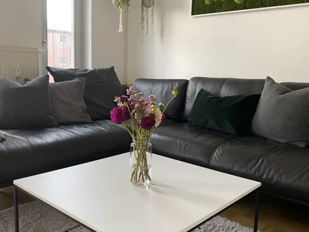 möblierte 2-Zimmerwohnung mit Küche, Westbalkon und Badewanne in guter Lage