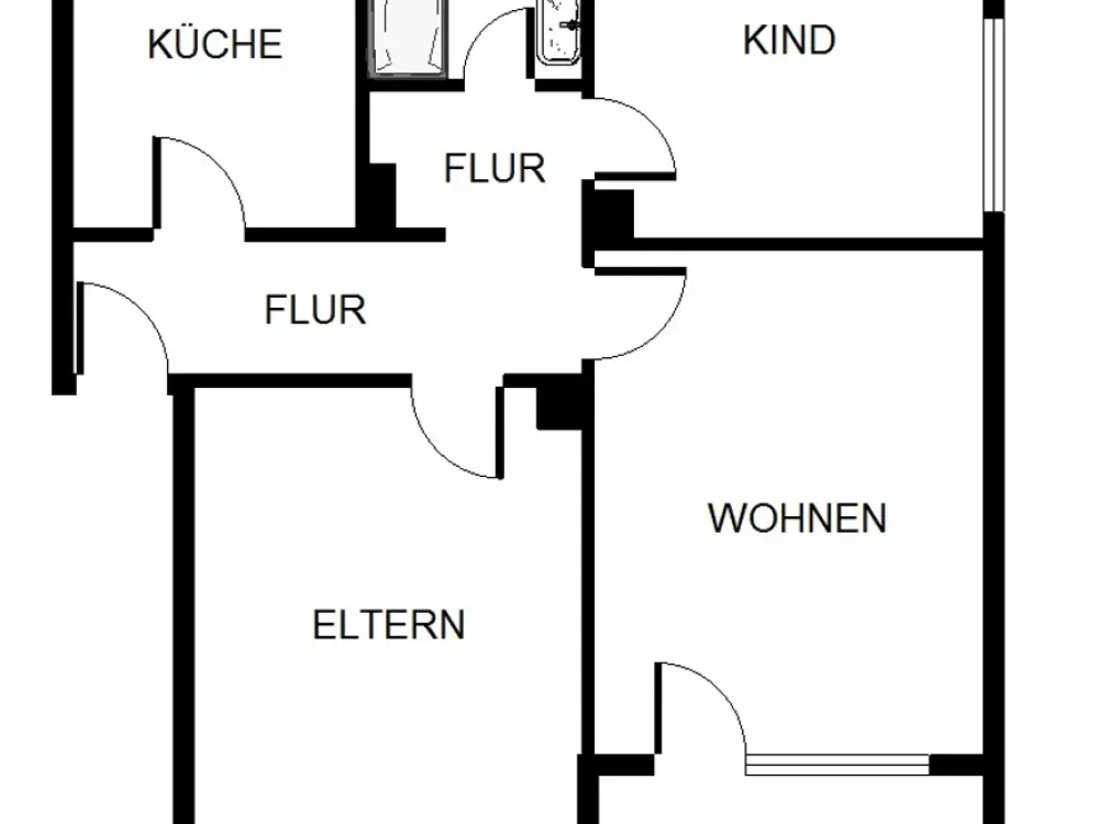 Nimm mich! Interessante 3-Zimmer-Wohnung