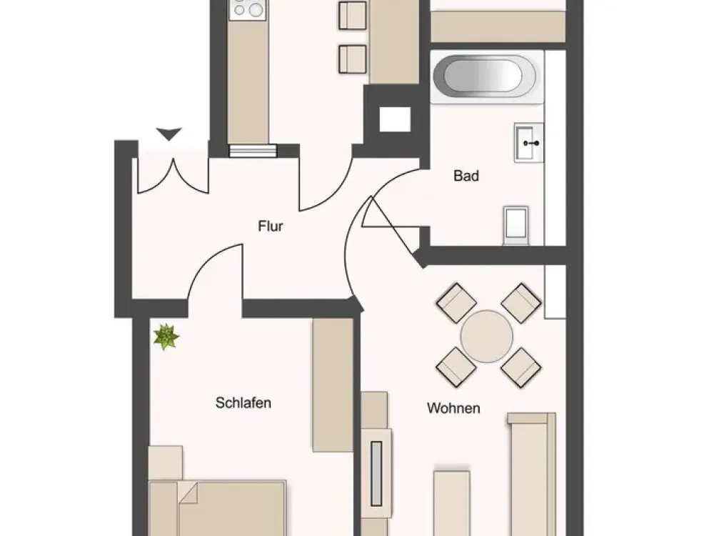 First occupancy after renovation! 66m² with new fitted kitchen in Dresden-Löbtau
