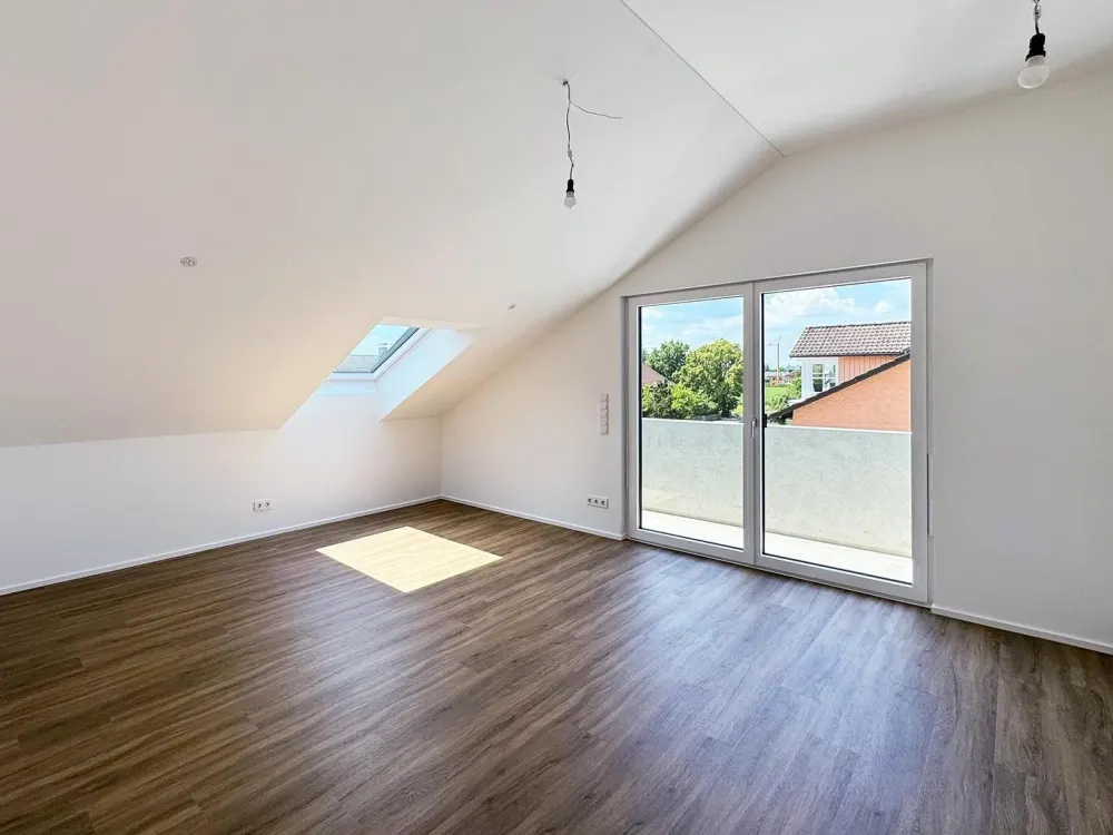 Erstbezug: Moderne 4-Zimmer-Dachgeschosswohnung mit Westbalkon und Klimaanlage in Anzing - WE07