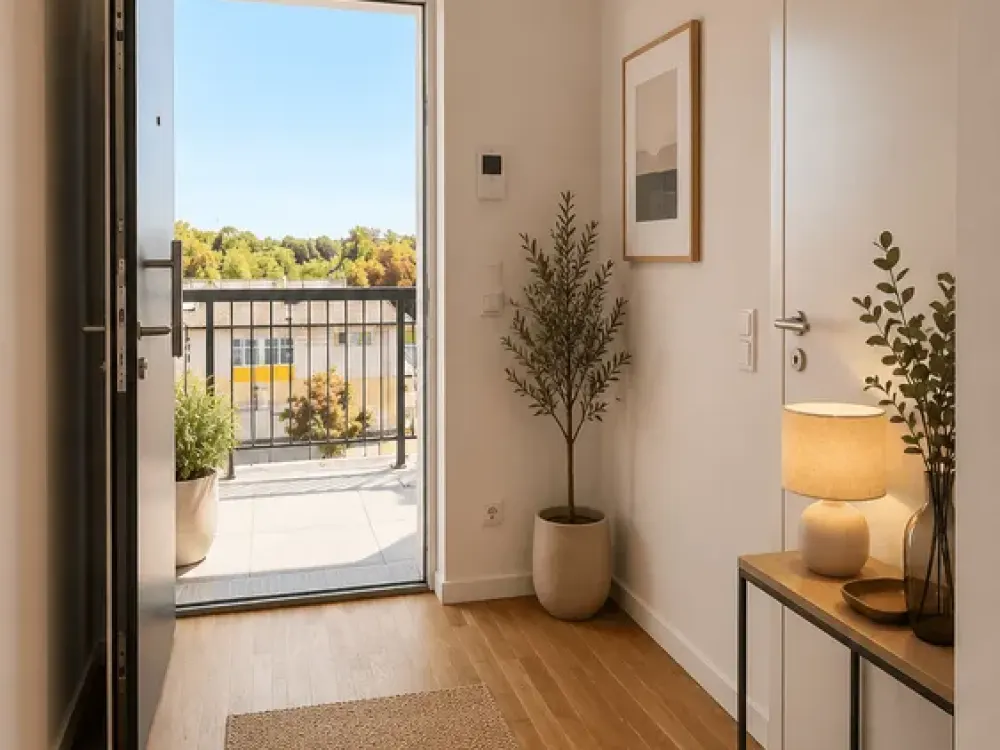 Moderne 2-Zimmer-Wohnung mit Balkon und EBK