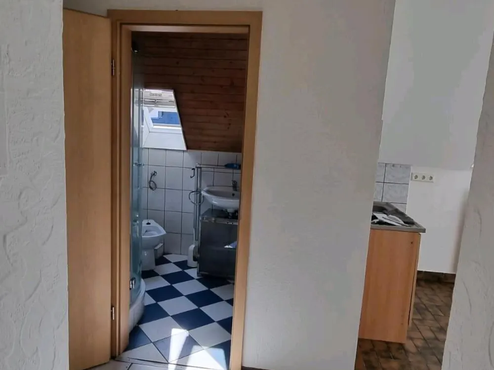 1 Room Apartment with Kitchen and Bathroom, Attic in Völklingen Schirrbachstr 1.