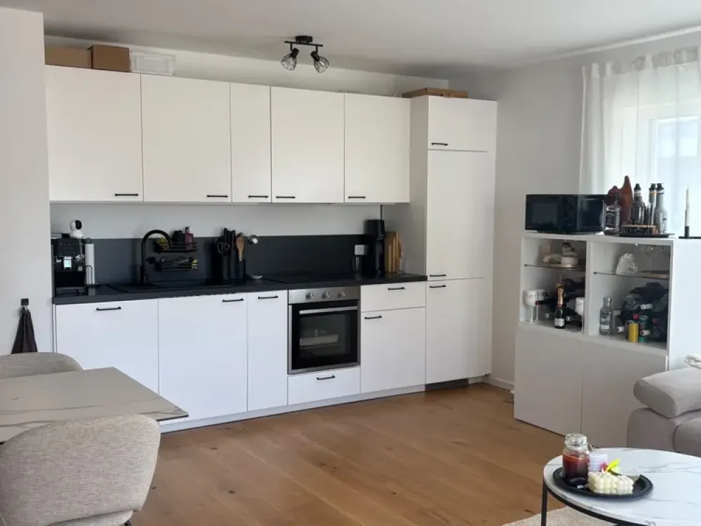 Moderne 2-Zimmer-Erdgeschosswohnung mit Terrasse und Garten in energieeffizientem Neubau