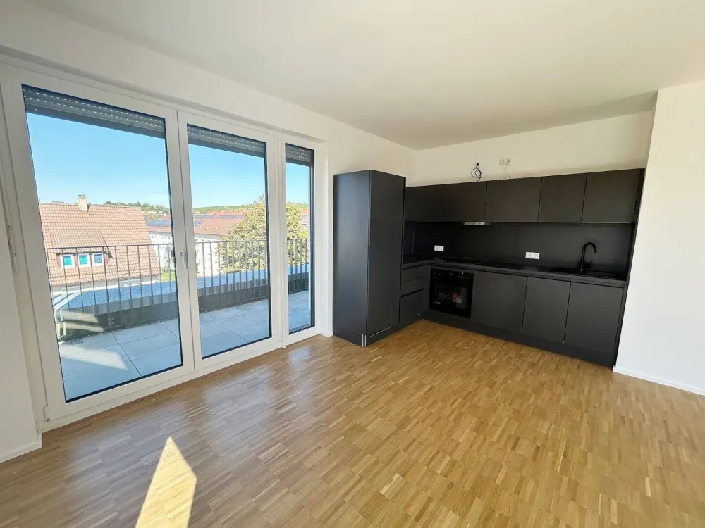 2 Monate mietfrei! Neubaukomfort + Dachterrasse + viel Platz + Einbauküche + 2 Bäder + Abstellraum