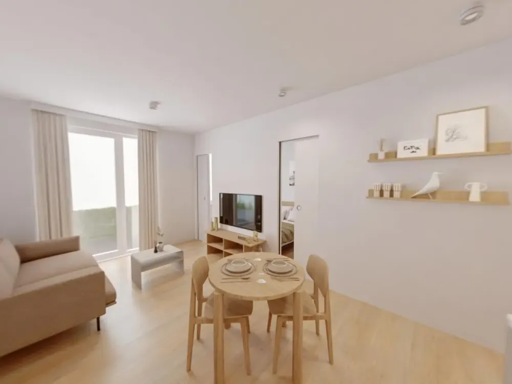 Möbliertes Studio Plus Medium mit Gemeinschaftsflächen: Padelplatz, Fitness, Dachterrasse & mehr