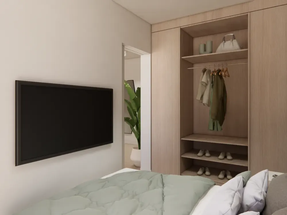 Möbliertes Studio Plus Medium mit Gemeinschaftsflächen: Padelplatz, Fitness, Dachterrasse & mehr