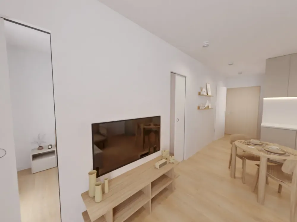 Möbliertes Studio Plus Medium mit Gemeinschaftsflächen: Padelplatz, Fitness, Dachterrasse & mehr