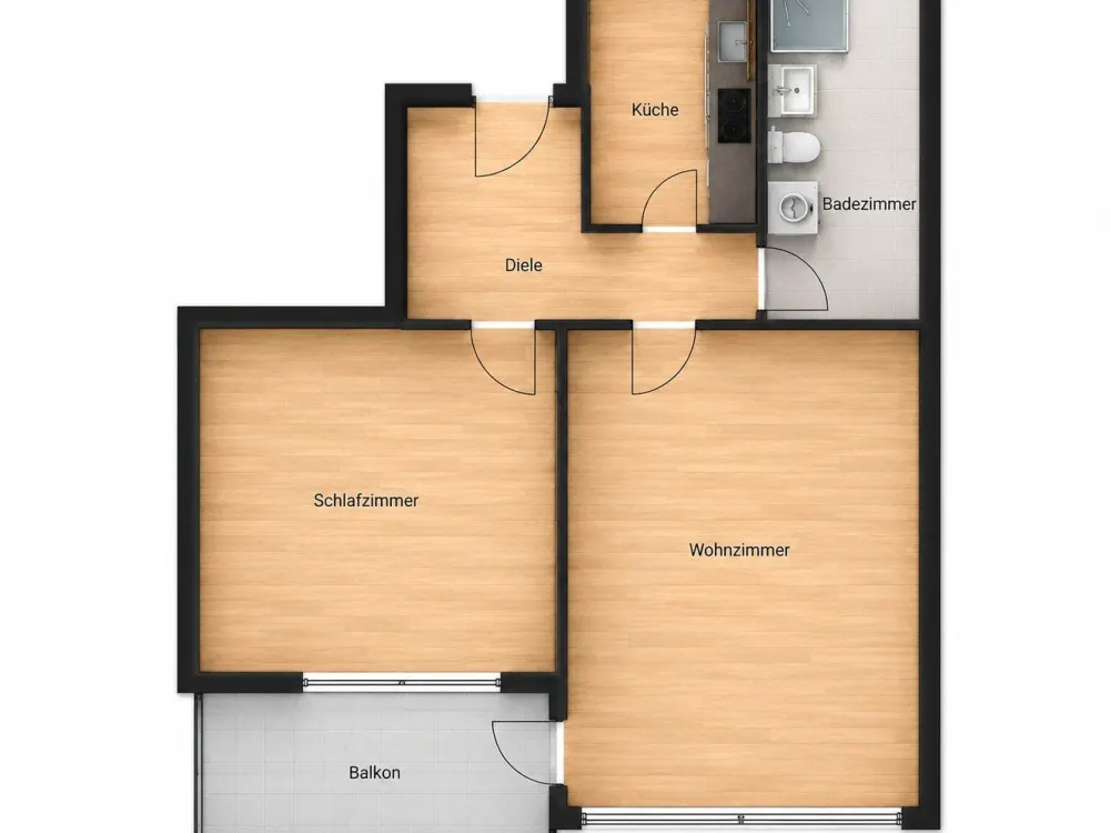 Kernsanierte Wohnung mit Balkon + Aufzug in Paderborn -auch WG-