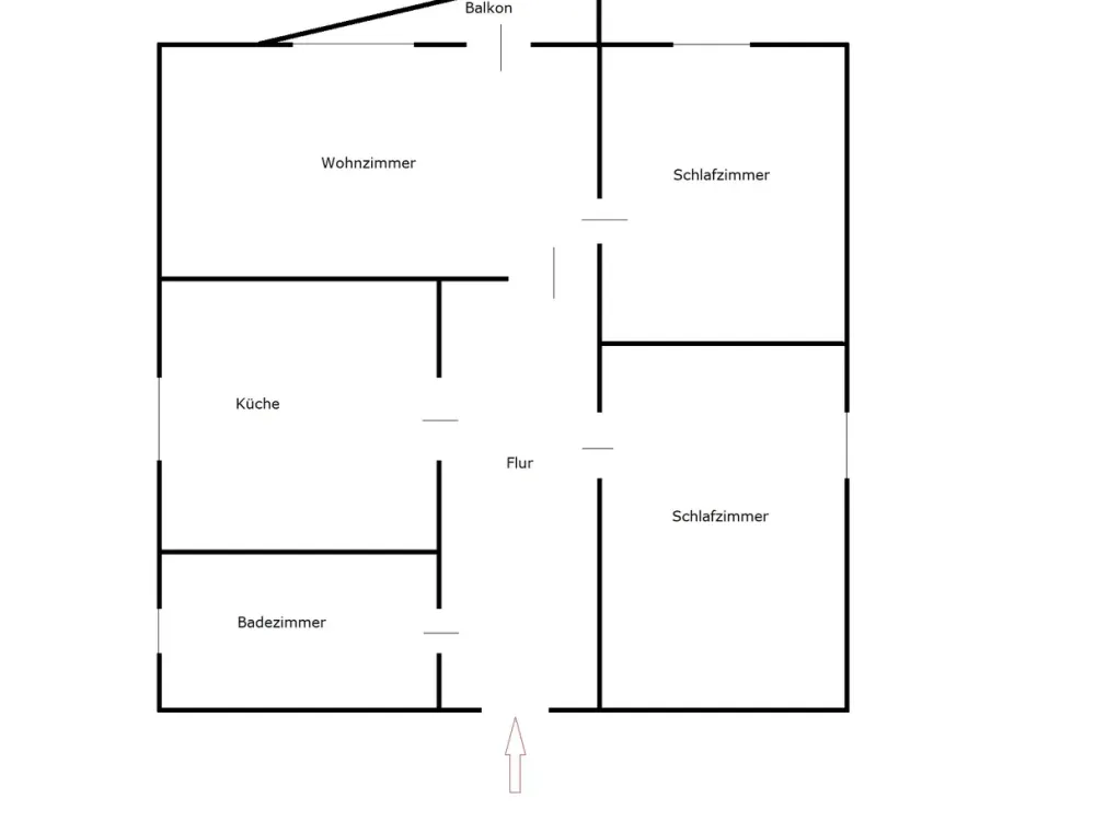 Helle 3-Zimmer-Wohnung in Hasport
