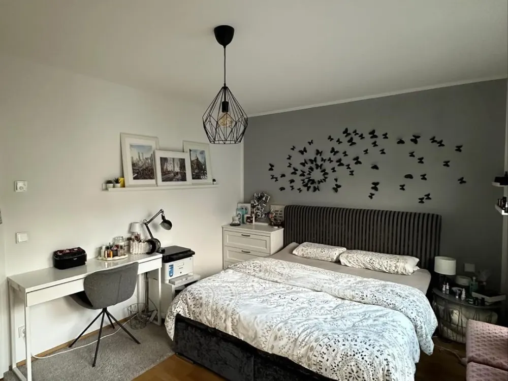 Möblierte 3-Zimmer-Wohnung mit Balkon