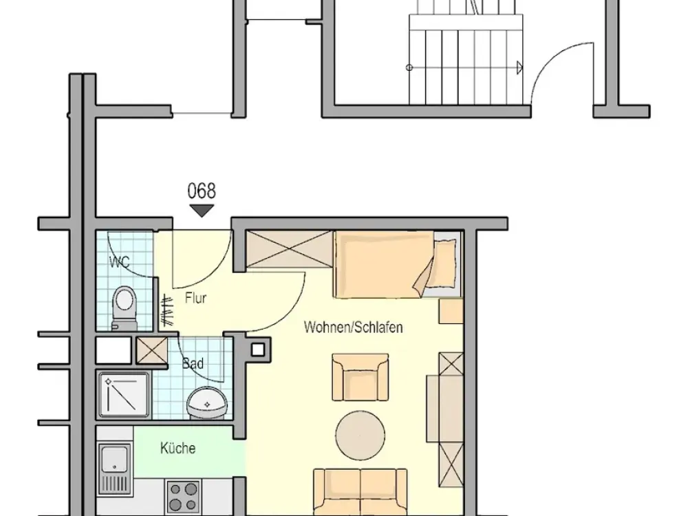 1-Zimmer-Wohnung in Freiberg