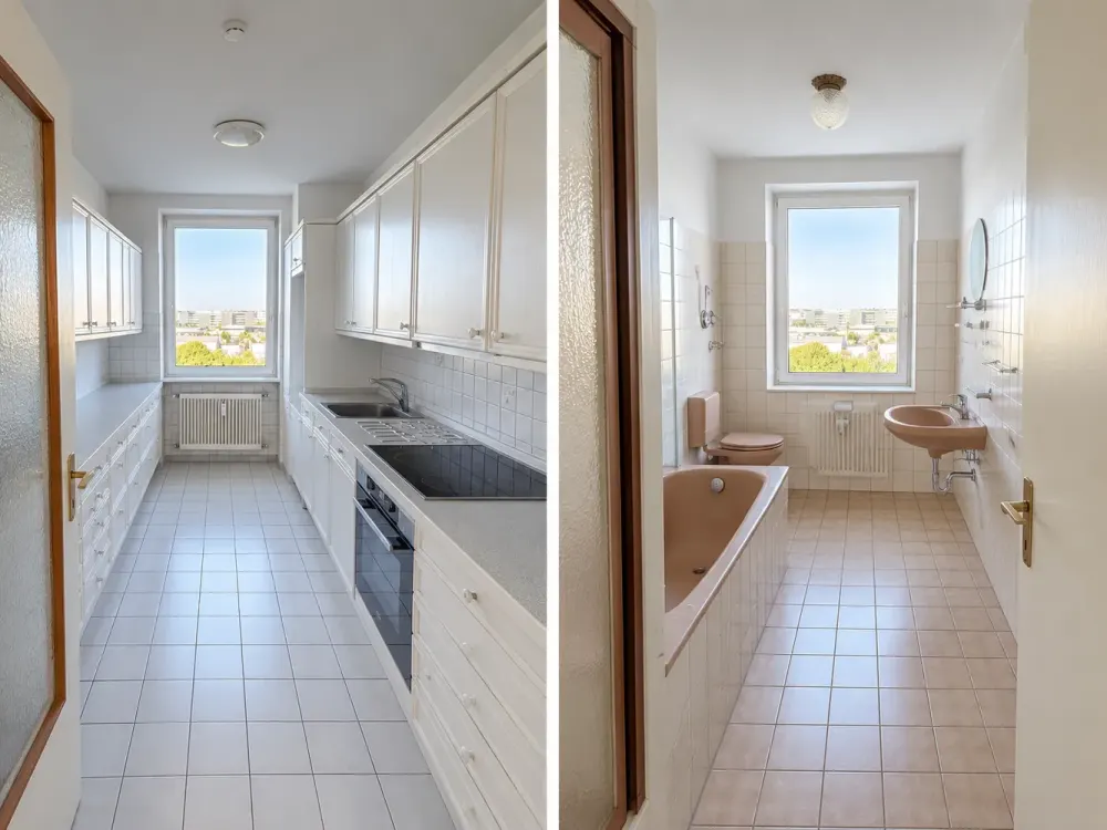 3-Zimmer-Wohnung im 8. Obergeschoss in Hamburg-Wandsbek