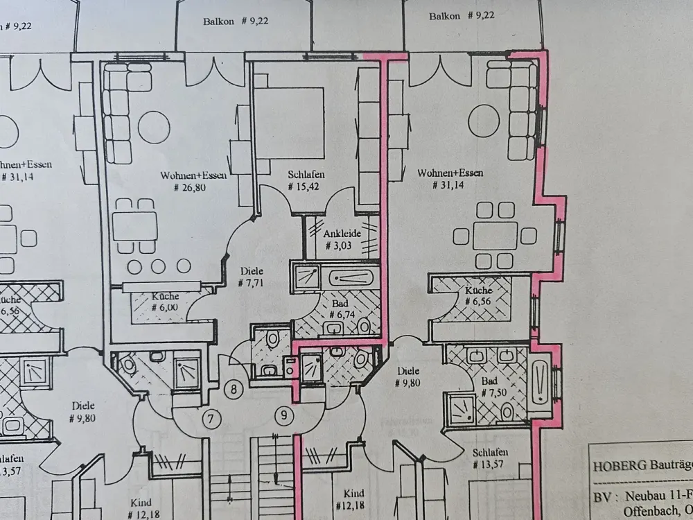 3-Room Apartment with Balcony in Offenbach-Rumpenheim
