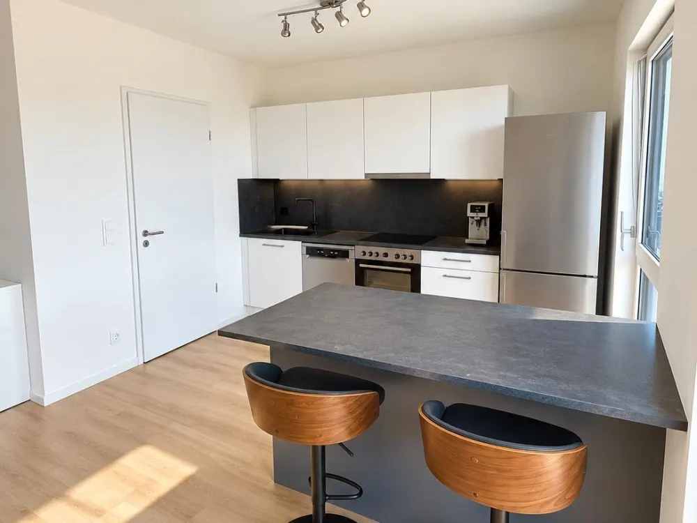Helle 3-Zimmer-Neubauwohnung mit XXL-Dachterrasse, Hamburg