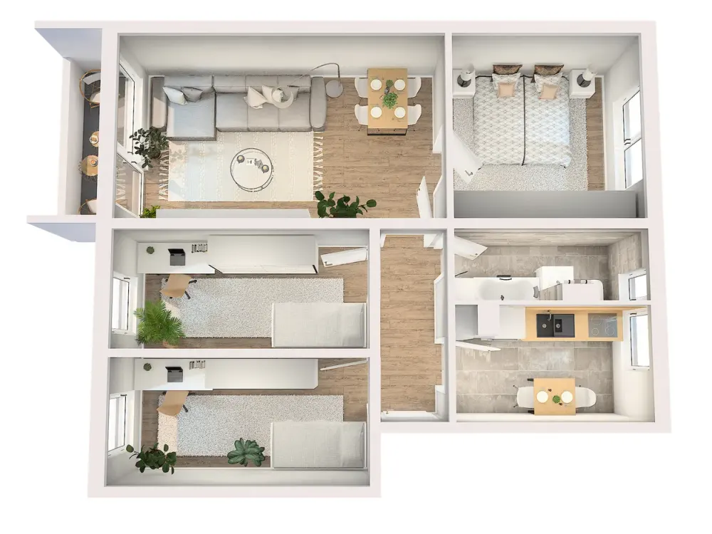 Neu Sanierte 4-RW * 3. OG * moderne EBK * Balkon * Tageslichtbad mit Wanne & WMA * zentral * TOP