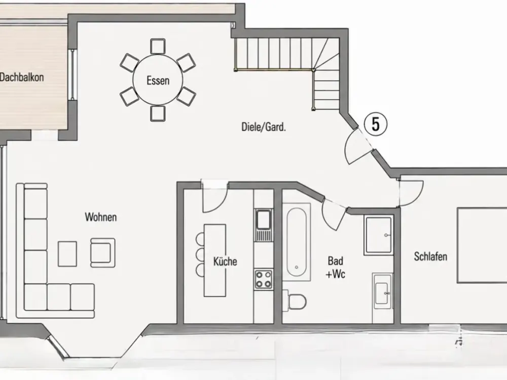 Sonnige Maisonette-Wohnung in Ostfildern-Ruit