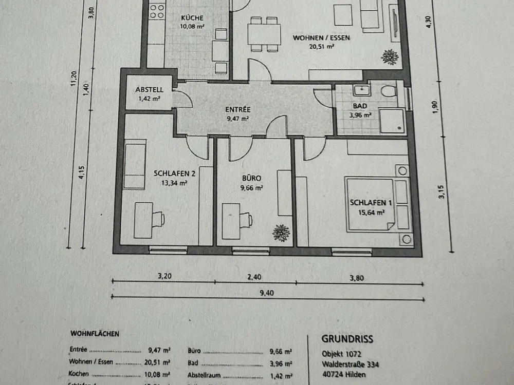 Wohnung zum 1.10.2026 zu vermieten in Hilden