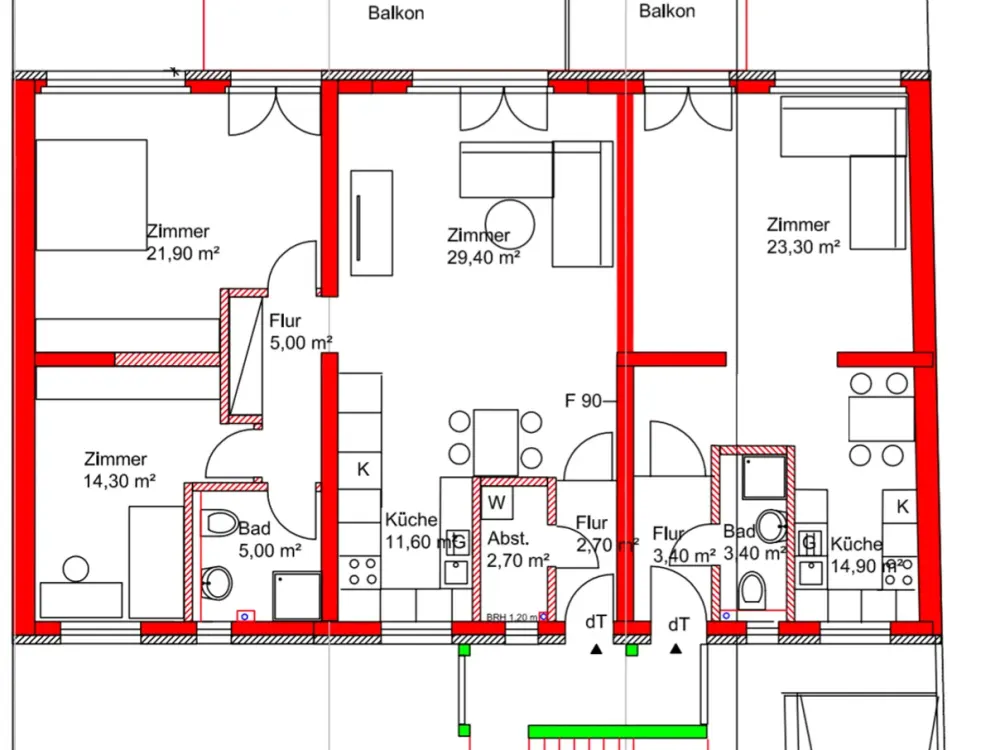 Neubau am Park 1,5 Zimmer mit EBK