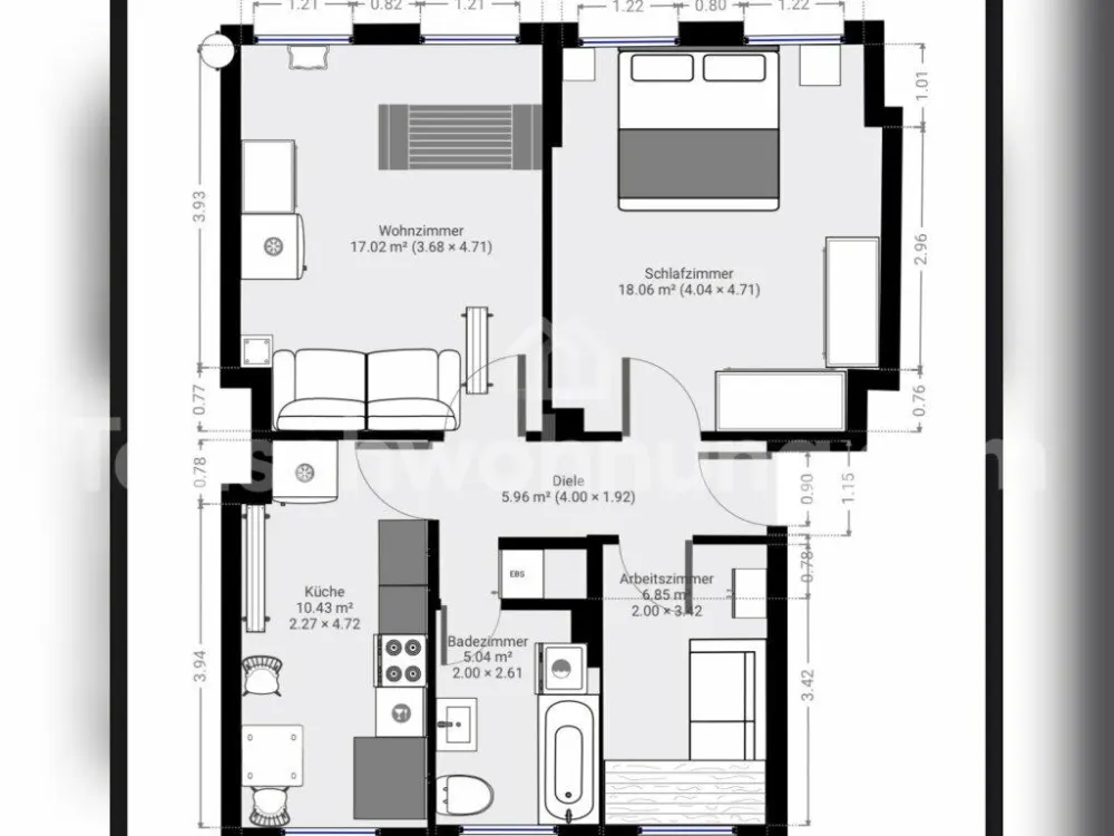 [TAUSCHWOHNUNG] 2,5 Zimmer in ruhigen Sendling