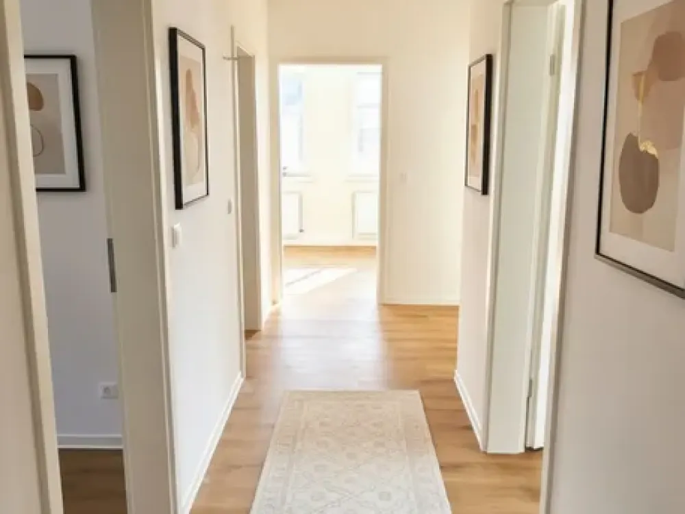 Renoviert, 3 Zimmer Wohnung mit eigenen Gartengrundstück